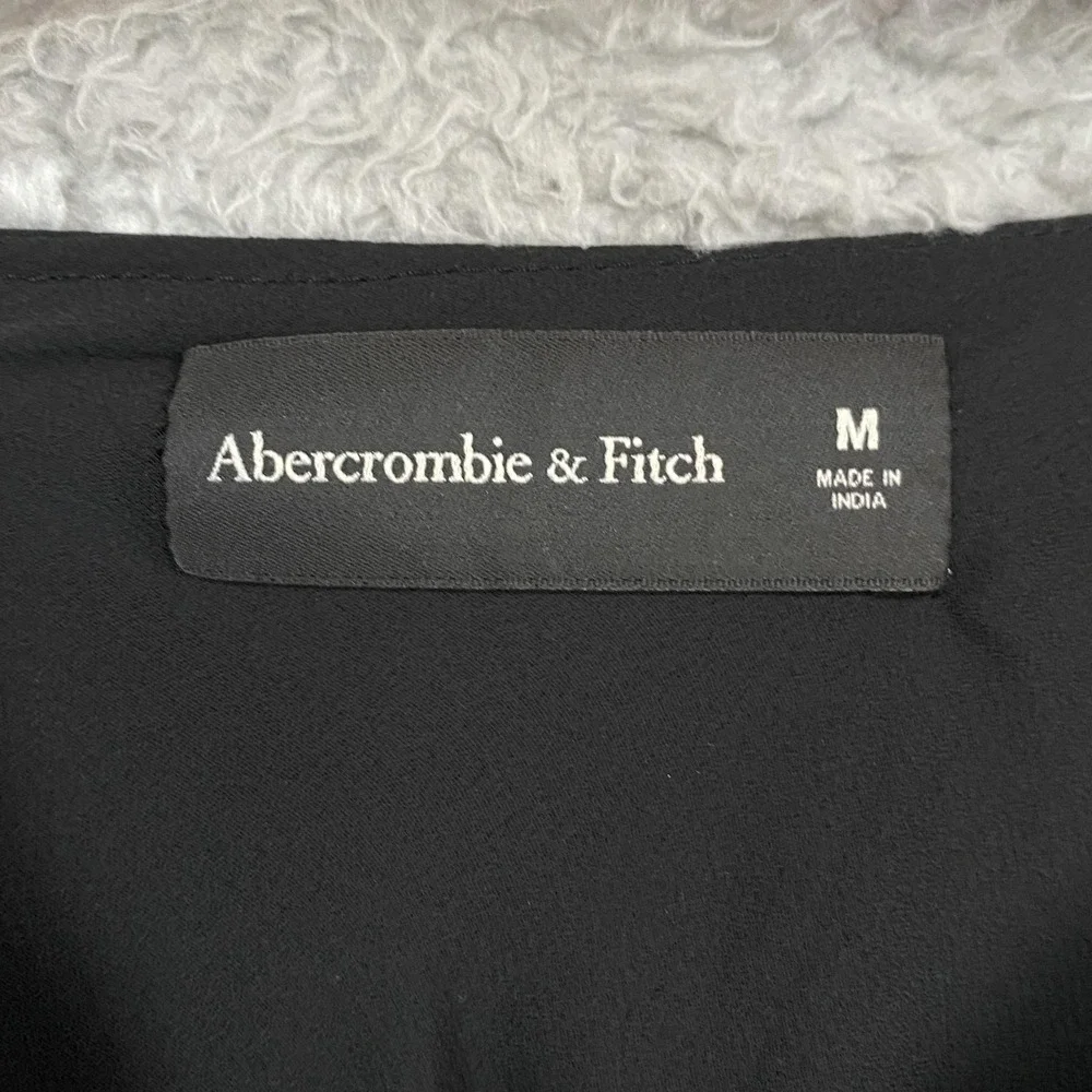 Abercrombie & Fitch Slip Maxi Dress Womens Medium Black Cowl Neck Satin Formal